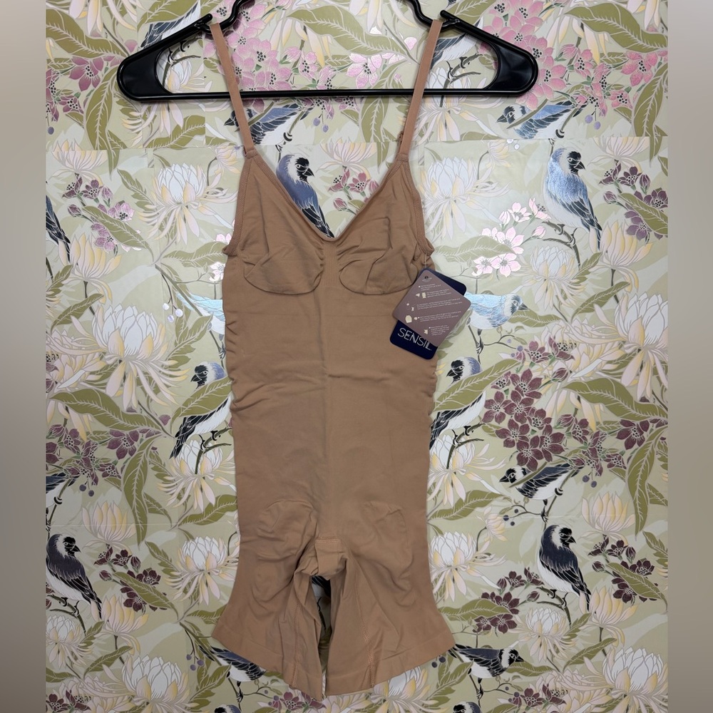 Seamless Beige Shapewear Bodysuit